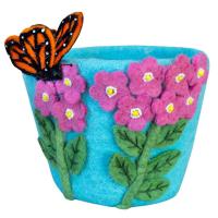 Monarch Bouquet Felt Pot-DZI502046